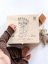 Personalized Baby Footprint Memory Box with Birth Details